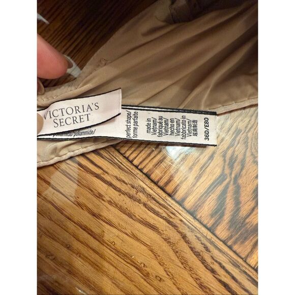 Victoria's Secret Beige Perfect Shape Padded Underwired T-Shirt Bra Size 36D - Picture 5 of 5